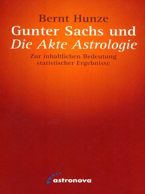 cover image of Gunter Sachs und die Akte Astrologie
